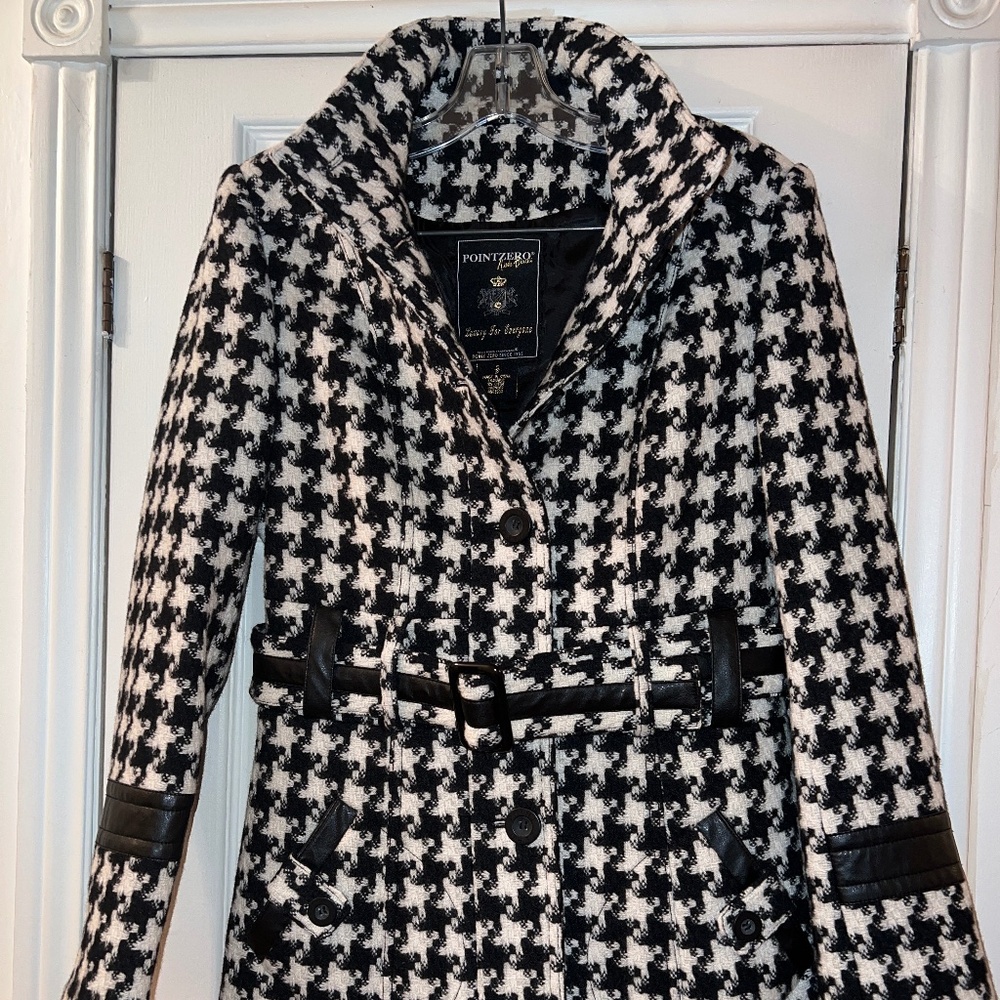 Point Zero Houndstooth Jacket - NWOT
